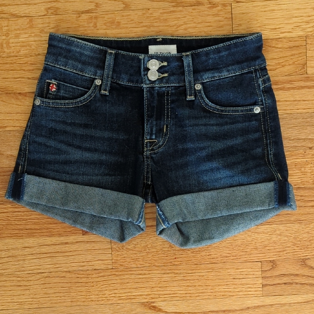 Hudson Jeans Ruby Mid Thigh Short with Rolled Cuffs